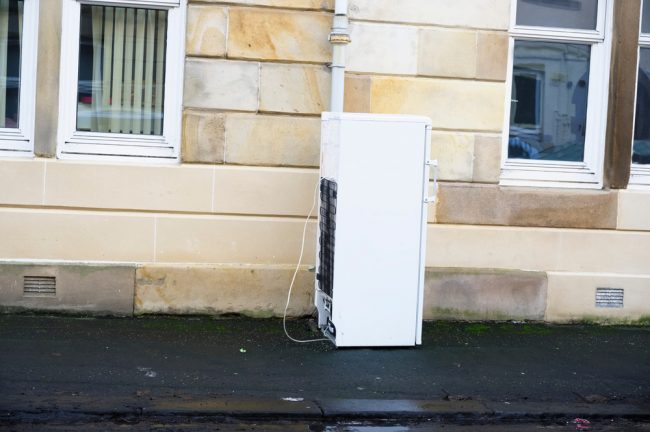 Fridge,Freezer,Refrigerator,Left,On,Street,By,Fly,Tipping,Gypsy The Afterlife of a Fridge or Freezer