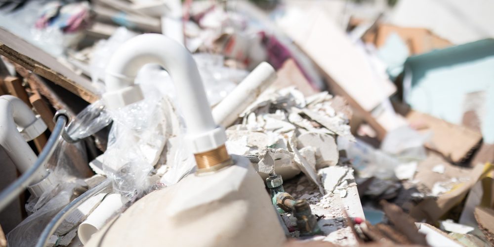 Waste,From,A,Bathroom,Kitchen,Domestic,Renovation,Placed,In,A kitchen clearance disposal