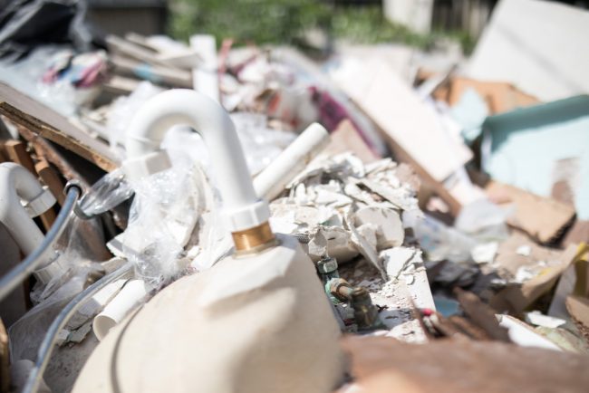 Waste,From,A,Bathroom,Kitchen,Domestic,Renovation,Placed,In,A kitchen clearance disposal