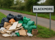 pile of rubbish left in Blackmore