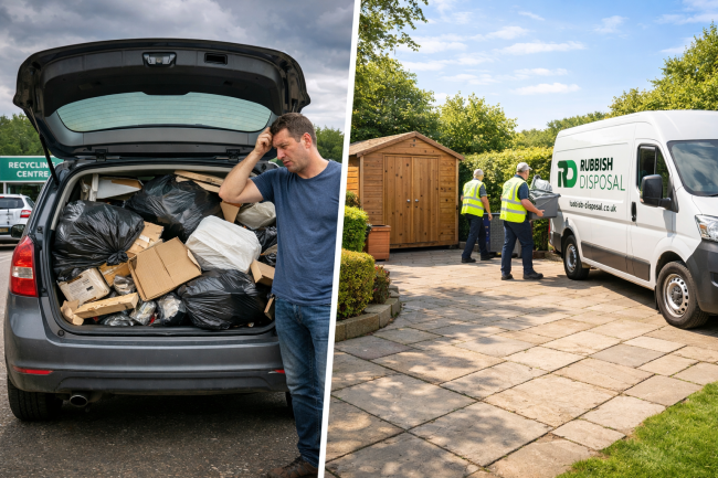DIY rubbish removal challenges compared to professional waste clearance service in Essex