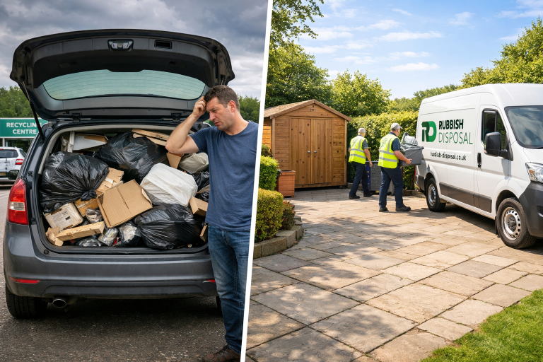 DIY rubbish removal challenges compared to professional waste clearance service in Essex